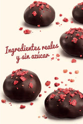 Uvas cubiertas con chocolate amargo