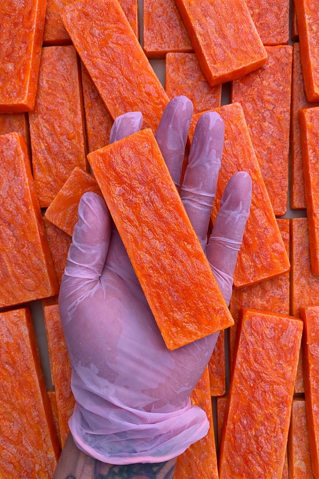 Caja con barritas de Papaya