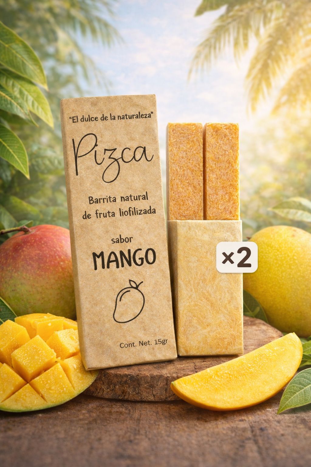 Caja con barritas de Mango