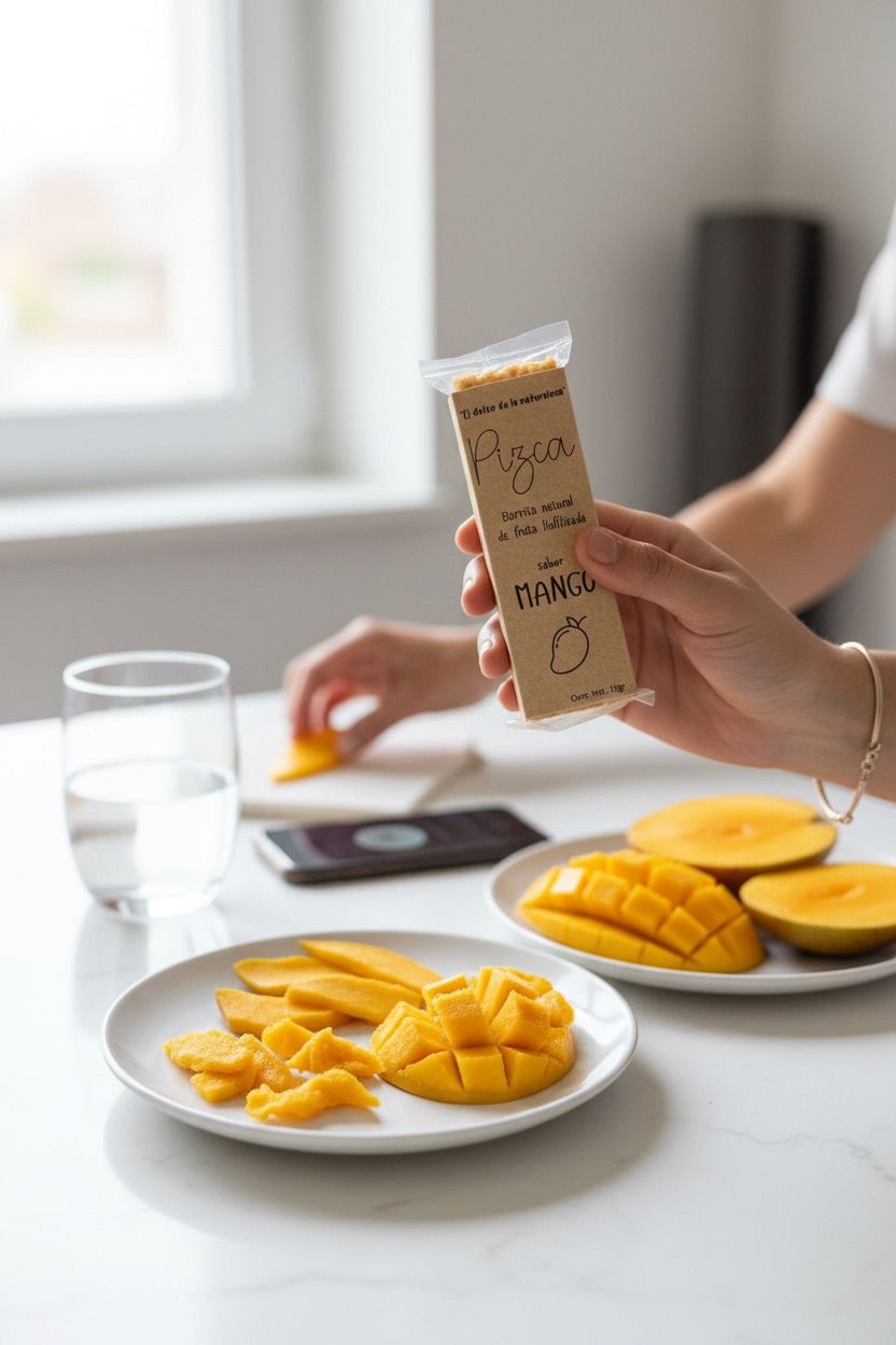 Caja con barritas de Mango